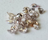 2.9-3.3mm Champagne Pink Faceted Pear Cushion Cut Diamond (1Pc To 2Pc)