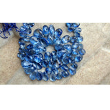 6x9 mm-7x10 mm Kyanite Faceted Pear, Blue Kyanite Faceted Pear Beads For Jewelry