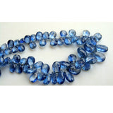 6x9 mm-7x10 mm Kyanite Faceted Pear, Blue Kyanite Faceted Pear Beads For Jewelry