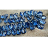 6x9 mm-7x10 mm Kyanite Faceted Pear, Blue Kyanite Faceted Pear Beads For Jewelry