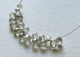 3.5x2.5mm-3.2x2mm Clear White Bead Tear Drops Diamond Drops Loose (1Pc To 2Pcs)