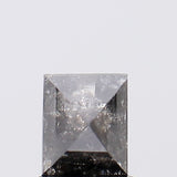 6x5mm Salt And Pepper Diamond, 1.26 Cts  Rectangle Double Cut for  Ring