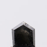 5.5x5mm Dark Salt And Pepper 0.89 Cts  Shield  Shape Faceted Diamond for Ring