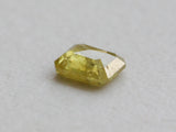 Yellow Emerald Shaped Diamond, 0.24 Ct 4x3.2mm Rose Cut Diamond for Ring-PDD167