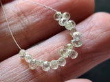 3.5x2.5mm-3.2x2mm Clear White Bead Tear Drops Diamond Drops Loose (1Pc To 2Pcs)