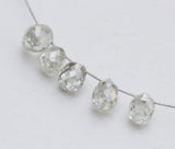 2.7x2mm-2.8x2.3mm Clear White 1 Pc Natural Sparkling Clear Diamond Tear Drops