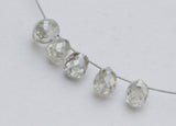 2.7x2mm-2.8x2.3mm Clear White 1 Pc Natural Sparkling Clear Diamond Tear Drops