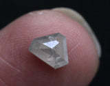 Gray Shield Shaped Diamond, Rare 0.57 Ct  5.9x4.5mm Rose Cut Diamond-PDD193