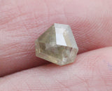 Champagne Rose Cut OOAK Shield Shaped Diamond, Rare 1.10 Ct 6.2x6.1mm-PDD195