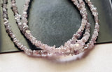2-3mm Pink Rough Uncut Diamond Beads Natural Pink Diamond Beads (2IN To 4IN)