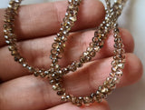 2-3mm Cognac Diamond Briolette Tear Drops Beads For Jewelry (2Pc To 20Pcs )