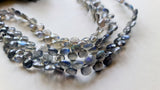 5-5.5 mm AAA Labradorite Faceted Heart Beads, Natural Blue Fire AAA Quality