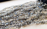 5-5.5 mm AAA Labradorite Faceted Heart Beads, Natural Blue Fire AAA Quality