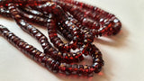 6-6.5mm Garnet Spacer Beads, Garnet Tyre Beads, Red Garnet Round Disc Beads