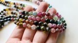 6-7 mm Multi Tourmaline Faceted Round Bead Natural Tourmaline Faceted Round Ball