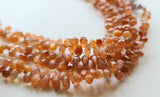 4x6 mm-5x7 mm Sunstone Faceted Teardrops Natural Drop Briolettes For Jewelry