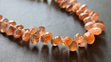 4x6 mm-5x7 mm Sunstone Faceted Teardrops Natural Drop Briolettes For Jewelry