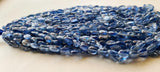 7-9 mm Blue Kyanite Plain Oval Beads, Natural Kyanite Oval Beads, Kyanite Plain