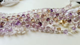 8-9 mm Ametrine Faceted Trillion, Natural Ametrine Trillion Beads, Amethyst