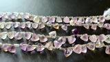 8-9 mm Ametrine Faceted Trillion, Natural Ametrine Trillion Beads, Amethyst