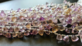 8-9 mm Ametrine Faceted Trillion, Natural Ametrine Trillion Beads, Amethyst