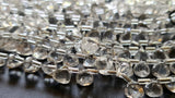 7-8 mm Crystal Quartz Trillion, Natural Clear Crystal Quartz Faceted Trillion