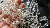 7-8 mm Crystal Quartz Trillion, Natural Clear Crystal Quartz Faceted Trillion