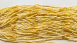 2.5 mm Yellow Opal Faceted Rondelles Natural Yellow Opal Beads For Necklace