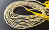 2.5 mm Yellow Fluorite Facet Rondelles Natural Yellow Fluorite Bead For Necklace