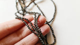 2.5 mm Smoky Quartz Faceted Rondelles Natural Smoky Quartz Beads For Necklace