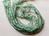 2.5 mm Green Berryl Faceted Rondelles Natural Green Berryl Beads For Necklace