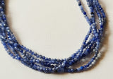 2.5 mm Sodalite Faceted Rondelles Natural Sodalite Beads For Necklace Sodalite