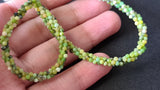 2.5 mm Green Opal Faceted Rondelles Green Opal Beads For Necklace Green Opal