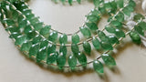 12-14 mm Green Strawberry Quartz Faceted Puffed Marquise Natural Quartz Marquise