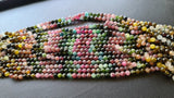 6-7 mm Multi Tourmaline Faceted Round Bead Natural Tourmaline Faceted Round Ball