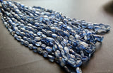 7-9 mm Blue Kyanite Plain Oval Beads, Natural Kyanite Oval Beads, Kyanite Plain