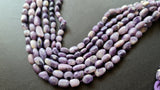 7-9 mm Lavender Opal Plain Nugget Beads Natural Rare Purple Opal Plain Oval Bead