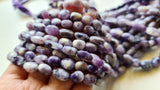 7-9 mm Lavender Opal Plain Nugget Beads Natural Rare Purple Opal Plain Oval Bead