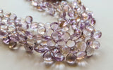 9-10 mm Ametrine Faceted Heart, Natural Ametrine Heart Briolettes, Ametrine Bead