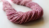 2.5 mm Pink Tourmaline Faceted Rondelles Natural Pink Tourmaline Beads Pink