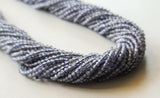 2 mm Iolite Faceted Rondelles Natural Iolite Beads For Necklace Iolite Jewelry