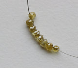 2.3x2.1mm-2.5x2.2mm Yellow Diamond Drops Faceted Tear Drop Beads (1 Pc To 2 Pcs)