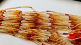 2.5 mm Citrine Faceted Rondelles Natural Citrine Shaded Beads For Necklace