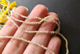 2.5 mm Yellow Fluorite Facet Rondelles Natural Yellow Fluorite Bead For Necklace