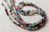 2 mm Multi Gemstone/Disco Faceted Rondelles Natural Multi Gemstone Beads
