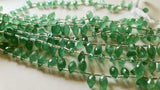 12-14 mm Green Strawberry Quartz Faceted Puffed Marquise Natural Quartz Marquise