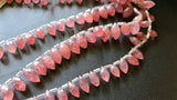 12-14 mm Strawberry Quartz Faceted Puffed Marquise Natural Pink Quartz Marquise