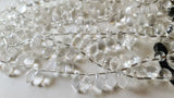 12-15 mm Crystal Quartz Faceted Puffed Marquise Natural Crystal Marquise Beads