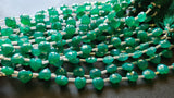 9-10 mm Green Onyx Hearts Natural Green Onyx Faceted Heart Shape Beads