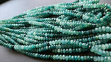 4-6mm Grandidierite Faceted Rondelles Most Rare Natural Grandidierite Beads